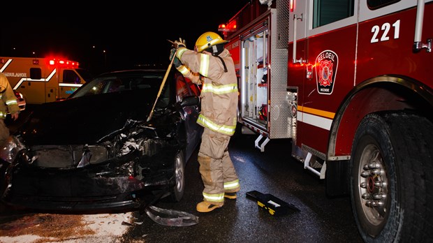 Blessée dans une collision