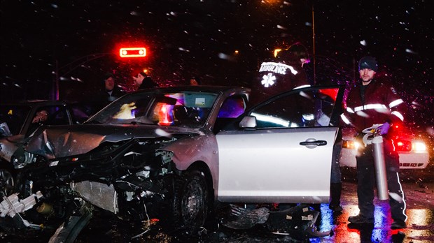 Collision frontale à Saint-Mathieu-de-Beloeil