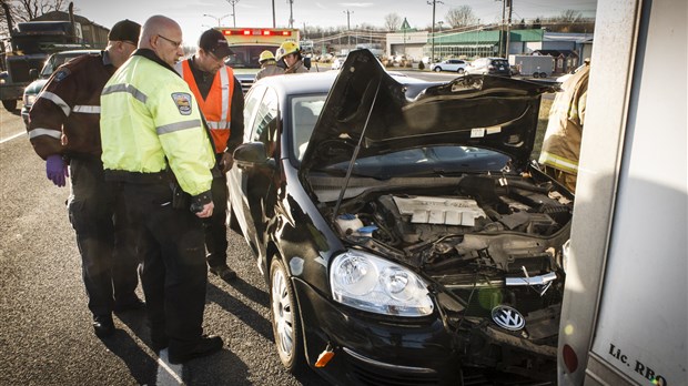 Solide collision sur 116