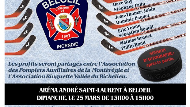 Du hockey pour deux bonnes causes