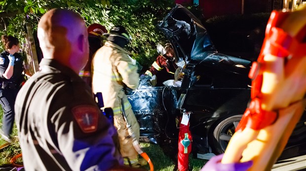 Accident avec blessé grave à Saint-Basile-le-Grand