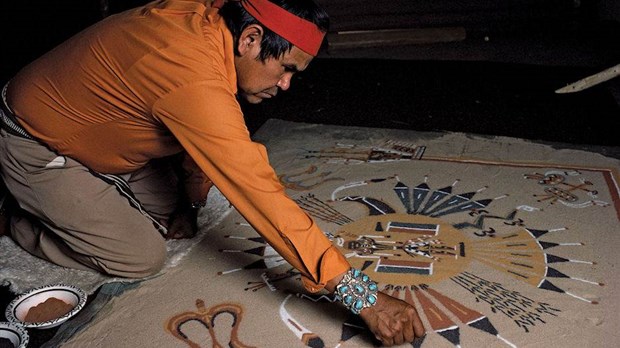 Atelier de peinture navajo