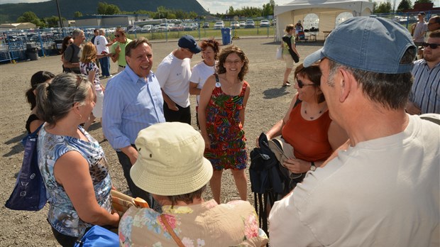 François Legault et Emmanuelle Géhin rencontrent les festivaliers