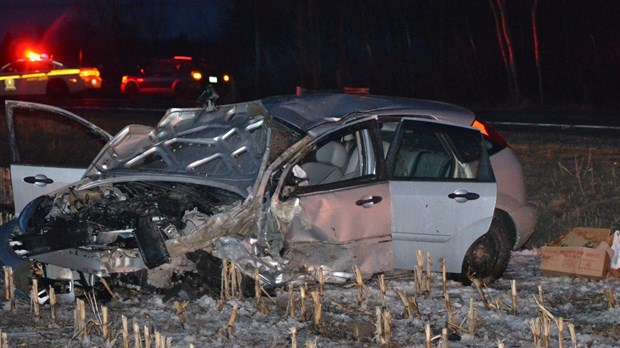 Violent accident sur la 223
