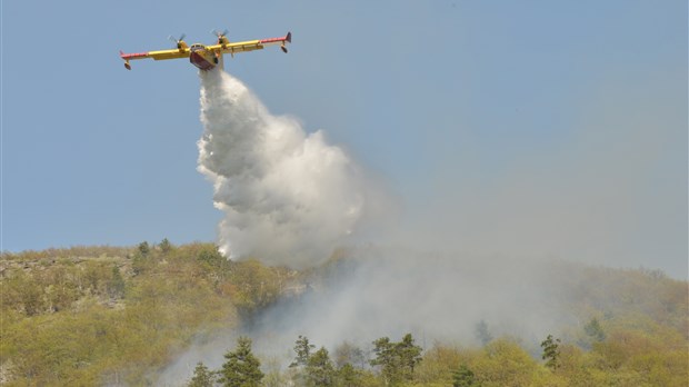 L'incendie au mont Saint-Hilaire est maîtrisé