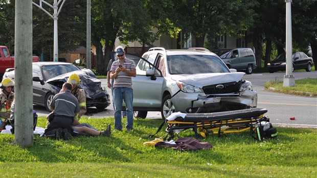 Accident sur la route 229, à Beloeil