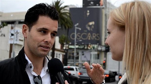 Christian de la Cortina en tournage à Los Angeles