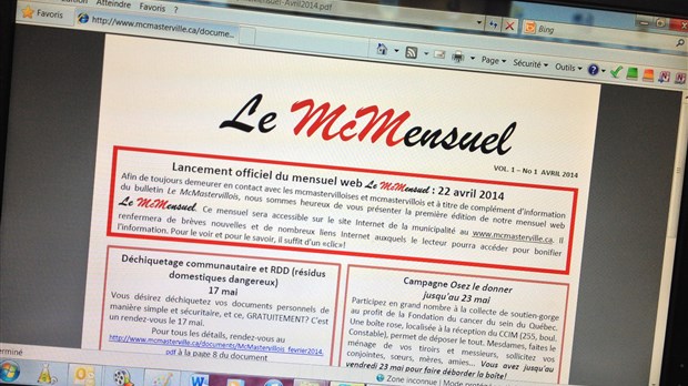 Nouveau bulletin Web pour les McMastervillois