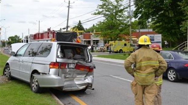 Accrochage sur le boulevard Laurier à Beloeil