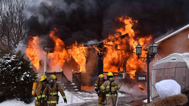 Feu majeur à Ste-Marie-Madeleine