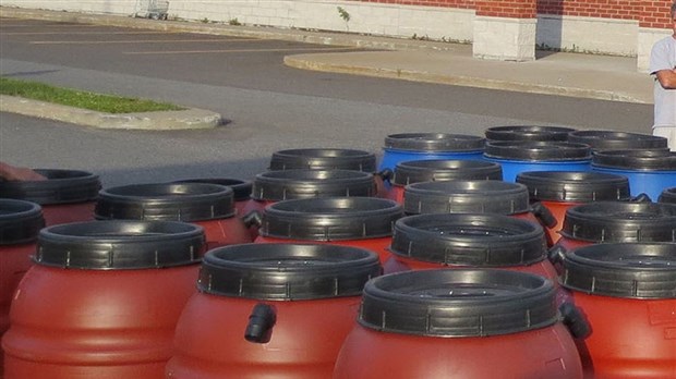 Mont-Saint-Hilaire distribuera des barils pour récupérer l'eau de pluie
