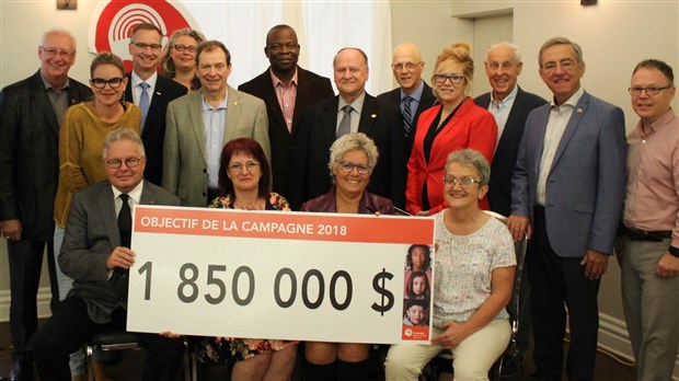 Un objectif de 1 850 000 $ pour la 63e campagne de financement annuelle de Centraide Richelieu-Yamaska