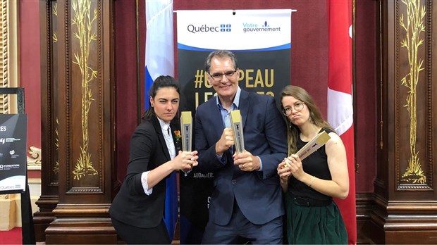 Trio de lauréats de l’ÉNA au concours Chapeau, les filles!