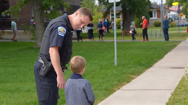 La régie intermunicipale de police  Richelieu-Saint-Laurent, bien présente à la rentrée scolaire 