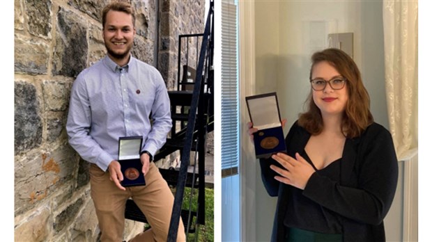 La Médaille du Lieutenant-gouverneur pour deux étudiants du collégial 