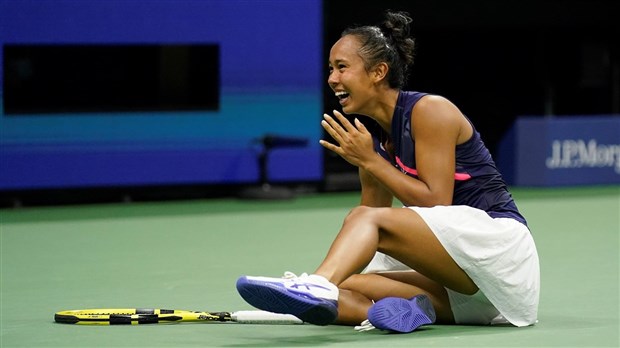 Leylah Fernandez en finale des internationaux de tennis des États-Unis